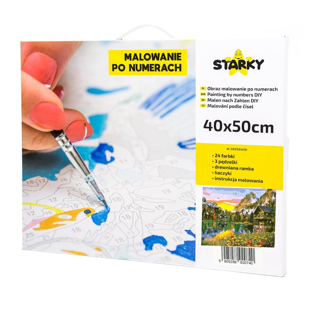Zarámovaný malířský set podle čísel pro dospělé jako dárek