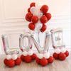 30-inch Romantic English Letter Balloons for Valentine's Day, Proposals, and Surprise Parties