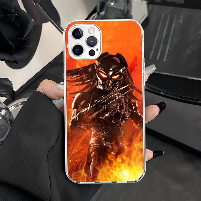 Alien Vs Predator Painted Phone Case for iPhone 13 12 Mini 11 Pro X XS Max XR 7 Plus 8 SE 6 6S 5 5S Soft Silicone Fundas Cover