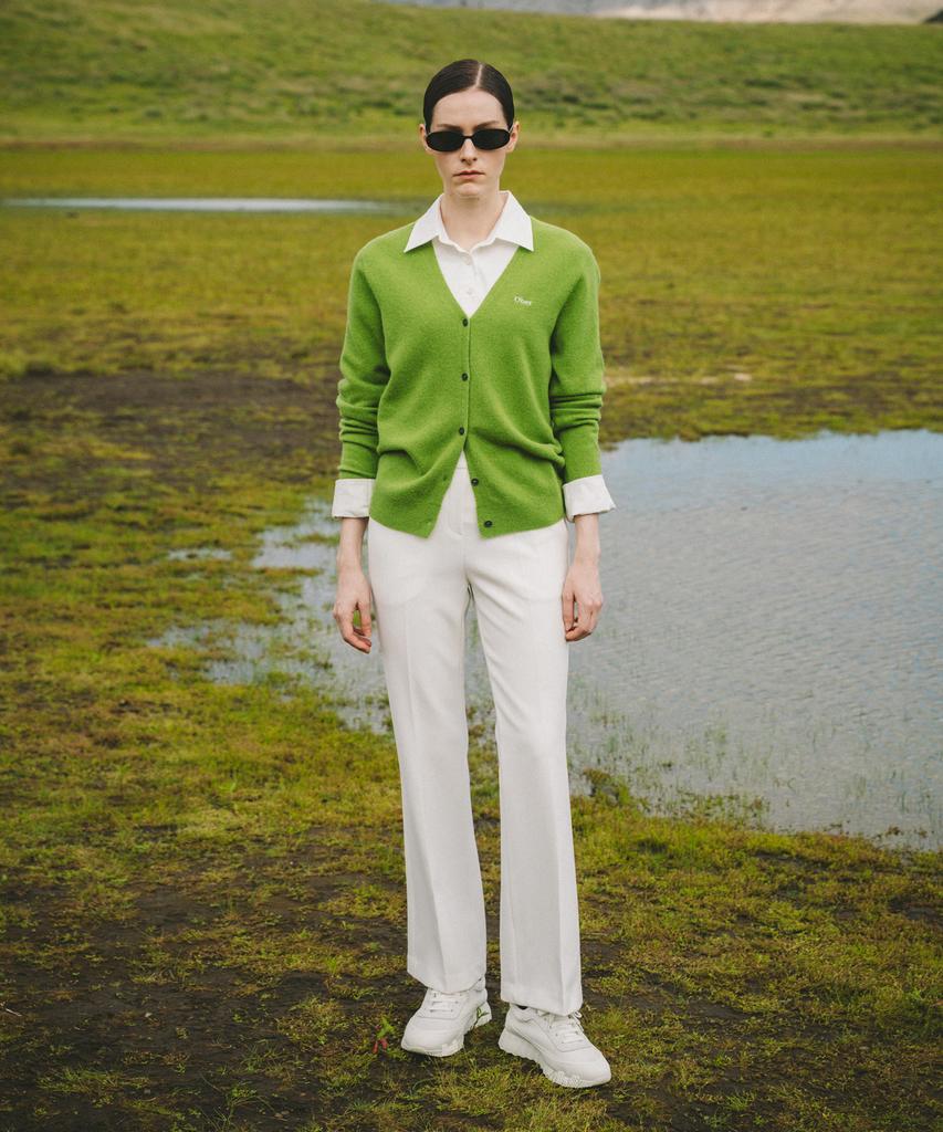 OBER GOLF High-Waisted Bootcut Pants (White)