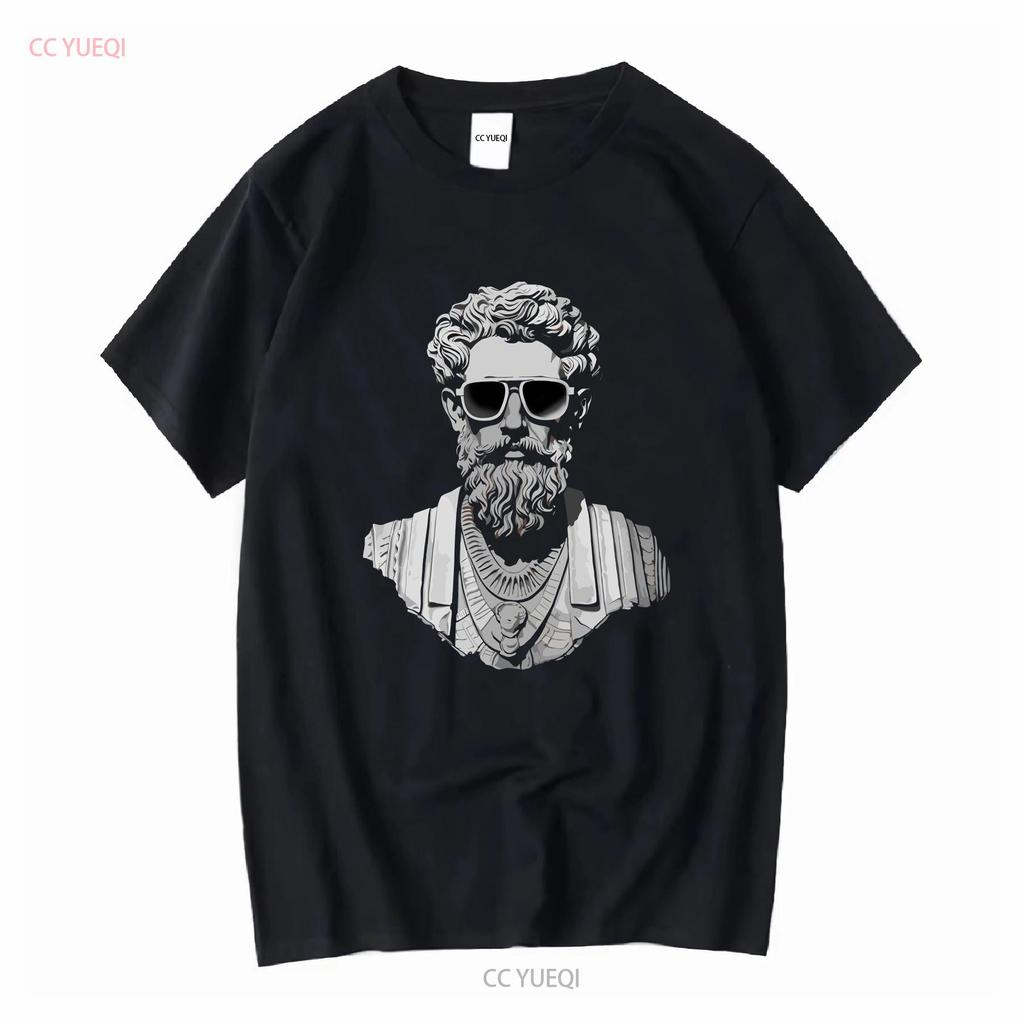 Marcus Aurelius Stoicism T Shirt Zen Buddha Quote Funny For Her Ladies Philosophy Think Deep Mindfulness Vintage Washed