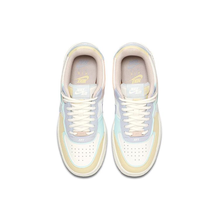 Nike Air Force 1 Shadow Pastel Women Sneakers White Summit-White Glacier-Blue CI0919-106