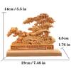 Wooden welcome bird bamboo newspaper safety decoration ornaments Solid wood carving Home living room, desktop decoration artwork