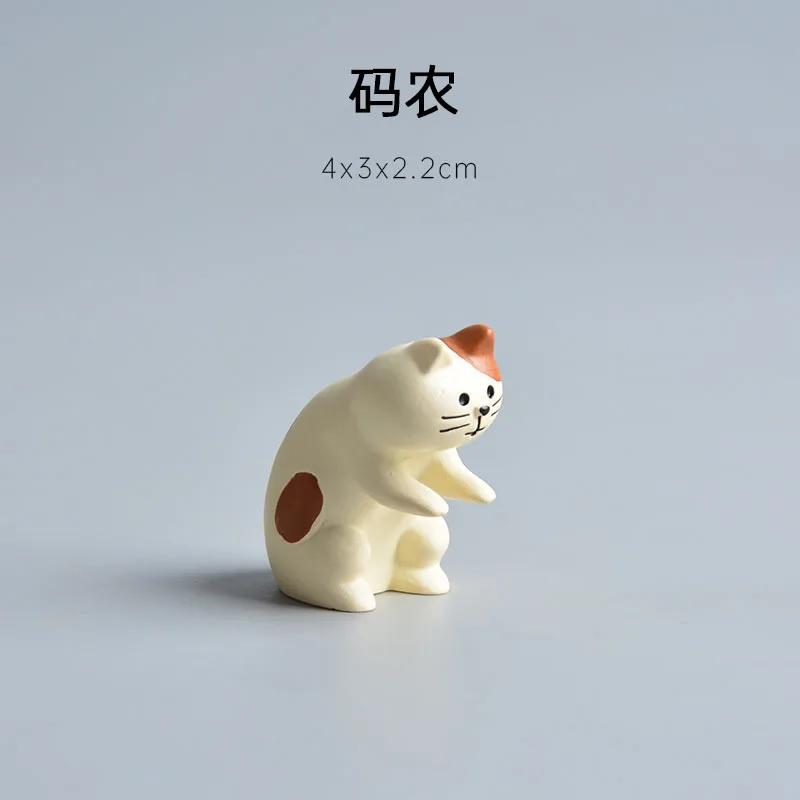 Cute Cartoon Cat Frog Bear Yellow Chair Computer Model Office Ornament Mini Home Decor Crafts Accessories Desktop Figurines Gift