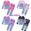 Set Pijamale Kawaii 2 buc K-pops Demons Hunters pentru Fete Cosplay Îmbrăcăminte de Noapte Anime Mânecă Lungă Top + Pantaloni Cadou pentru Fani