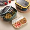 Microwavable Bento Lunch Box with Cutlery – Ideal for Office Workers, Students, Household Kitchen Storage, and Fresh-Keeping.