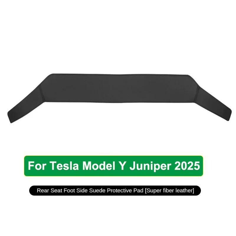 for Tesla Model Y Juniper 2025 Launch Model 3+ Highland 2024 Rear Seat Lower Protective Mat Anti-Dirty Kick Pad Cushion Leather