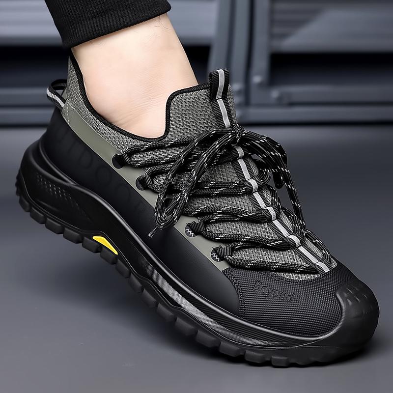 Fashion Breathable Mesh Sneakers Comfortable Non-Slip Casual Sports Shoes for Men Outdoor Travel Flats Lightweight Men's Walking Shoes