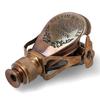 Mosiężny Monokular z Drewnianym Pudełkiem – Styl Steampunkowy, Mini Luneta Szpiegowska, Prezent Kolekcjonerski Marynistyczny