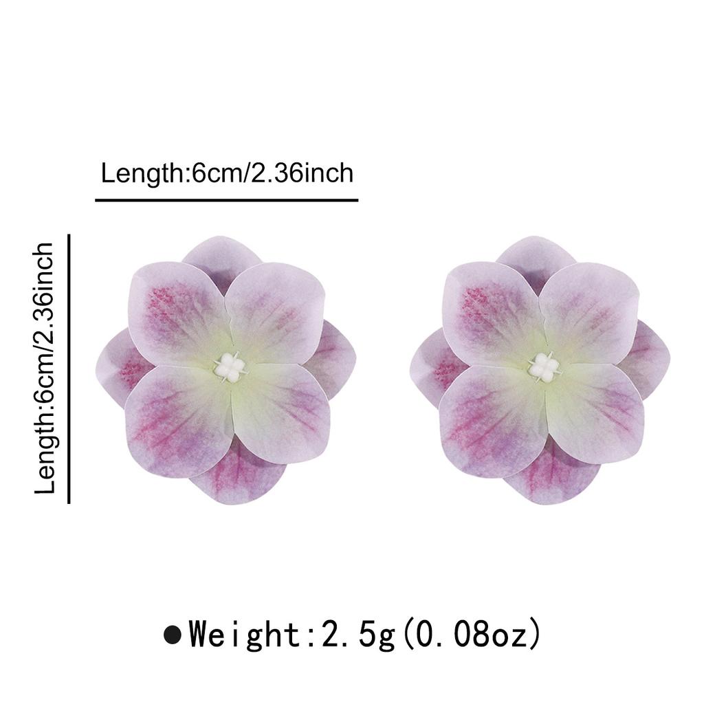 New Summer Phalaenopsis Pearl Flower Stud Earrings Pastoral Fresh Vacation Style Photo Atmosphere Ear Jewelry For Women