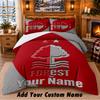 Set Biancheria da Letto 3 Pezzi Nottingham Forest FC Personalizzabile con Nome, Lenzuolo e Federe per Camera da Letto di Casa