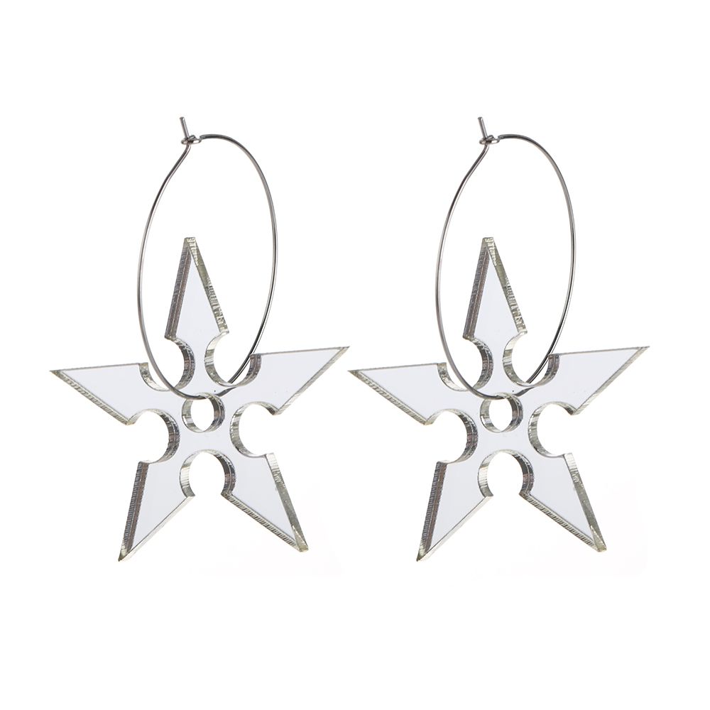 Suprafață Oglindă Bijuterii Streetwear Cool Cercei Dragon Totem Darts Cercei Hoop Model Dragon