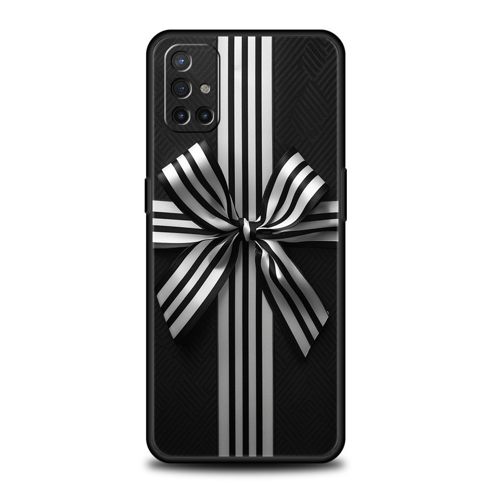 

Phone Case For Oneplus 13R 12R 10R 13 12 11 10T Nord N100 N10 Z N30 CE 3 2 2T Pro Lite Soft TPU Black Bowknot Faux Pearl Painted Nord N100