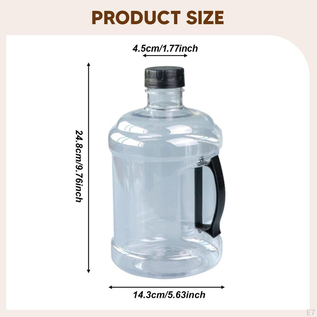 Wiederverwendbarer Wasserflaschenbehälter 2,5L Krug mit leichtem Griff, Aufbewahrungseimer für Wanderung Zeremonie Outdoor