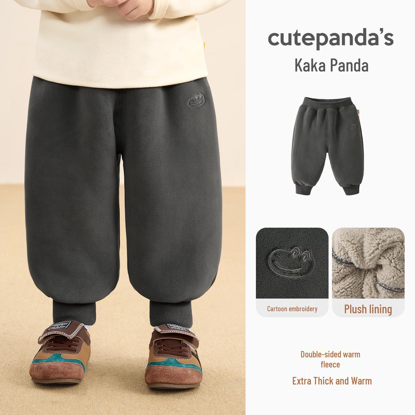 

Детские флисовые зимние спортивные штаны Kaka Panda - Модные спортивные штаны для мальчиков, девочек и младенцев 73 cm