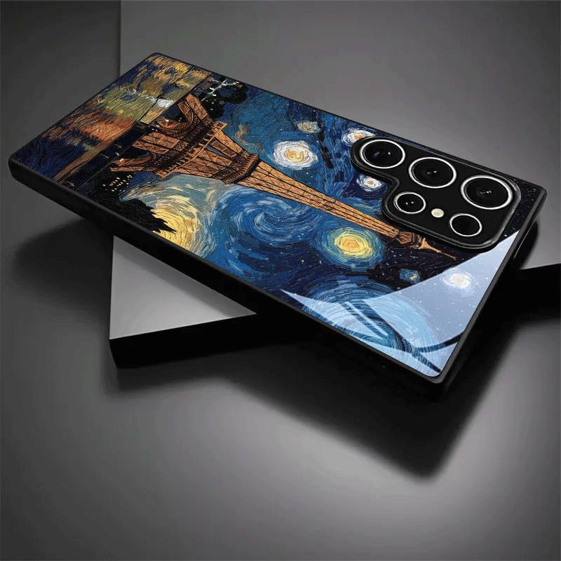 Tempered Glass Phone Case Suitable for Samsung Galaxy S20 S21 S22 S23 S24 S25 FE Ultra Plus A56 A36 and Other Models