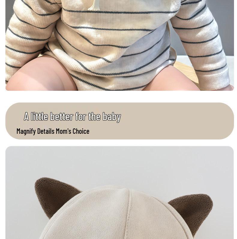 Chłopięca Czapka z Ochroną Uszu w Koreańskim Stylu, Wyściełana Fleece – Ciepła, Wiatroszczelna Czapka Baseballówka z Daszkiem na Jesień/Zimę