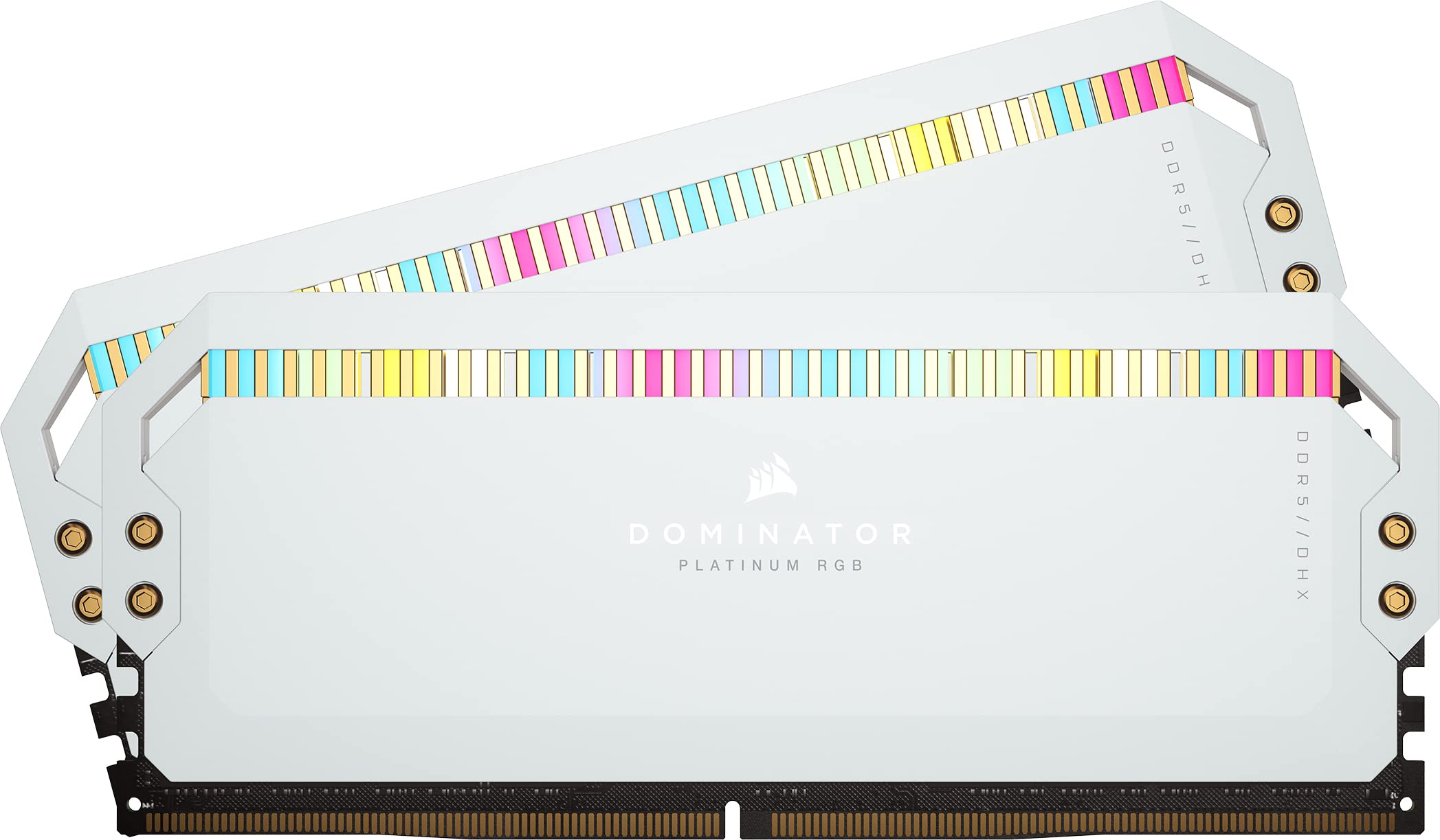 

Пам ять CORSAIR iCUE для настільних ПК DOMINATOR PLATINUM RGB Series White 32GB x CMT32GX5M2B5200C40W DDR5-5200MHz (PC5-41600) [16 ГБ 2] білий