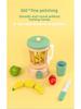 Kids Wooden Fruit Juicer Role Play Toy - Enhances Hand-Eye Coordination Through Fruit Cutting Simulation