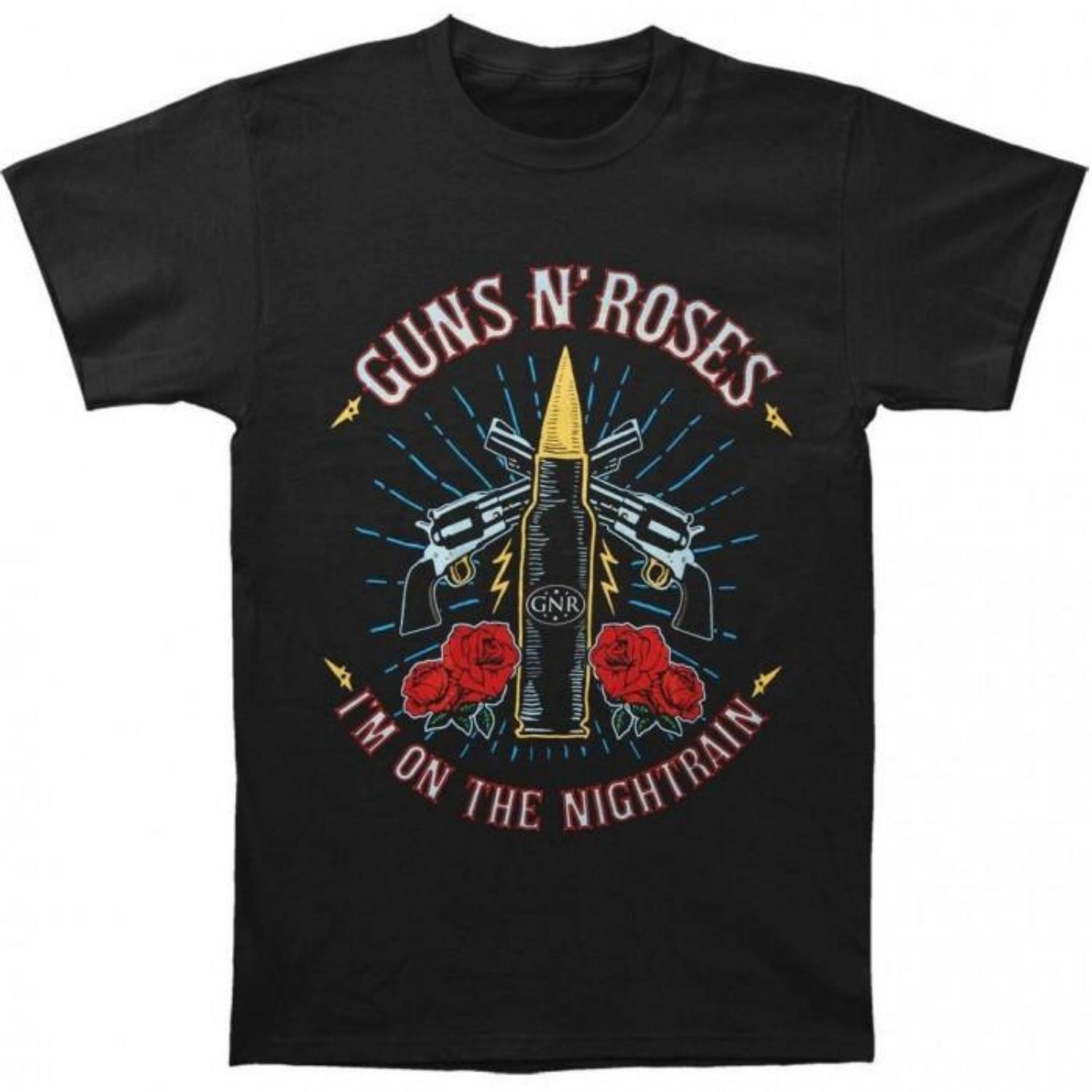 Guns N Roses Unisex Adult Night Train T-Shirt S чёрный