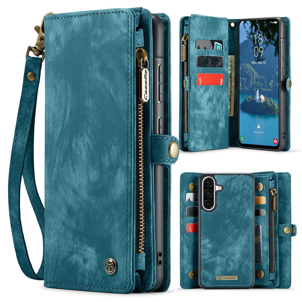 CASEME 008 For Samsung Galaxy A56 5G Phone Cases Leather Cover with Detachable Wallet and Strap