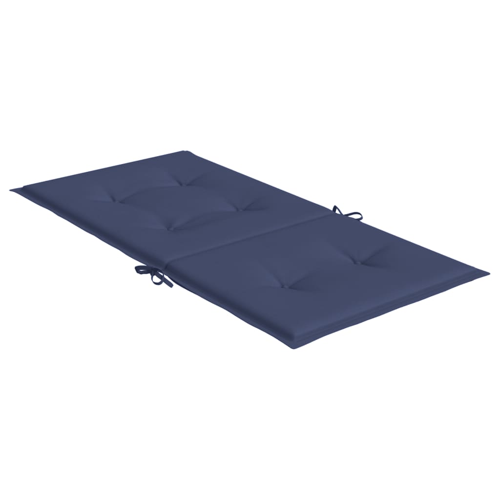 Low back Bench Cushions 6 pcs. Navy Blue Fabric