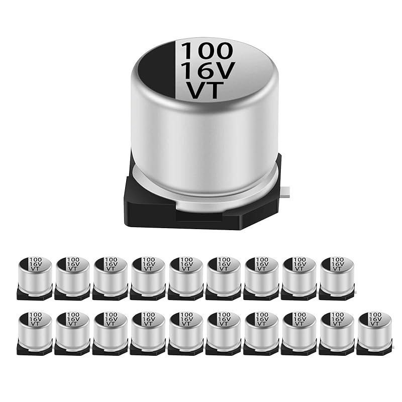 20pcs 16V 220UF SMD Aluminium Electrolytic Capacitors for Arduino 6.3X7.7MM(0.25x0.3in)