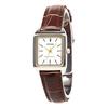 Casio Standard LTP-V007L-7E2 Women's Simple Square Leather Watch Brown Business Casual