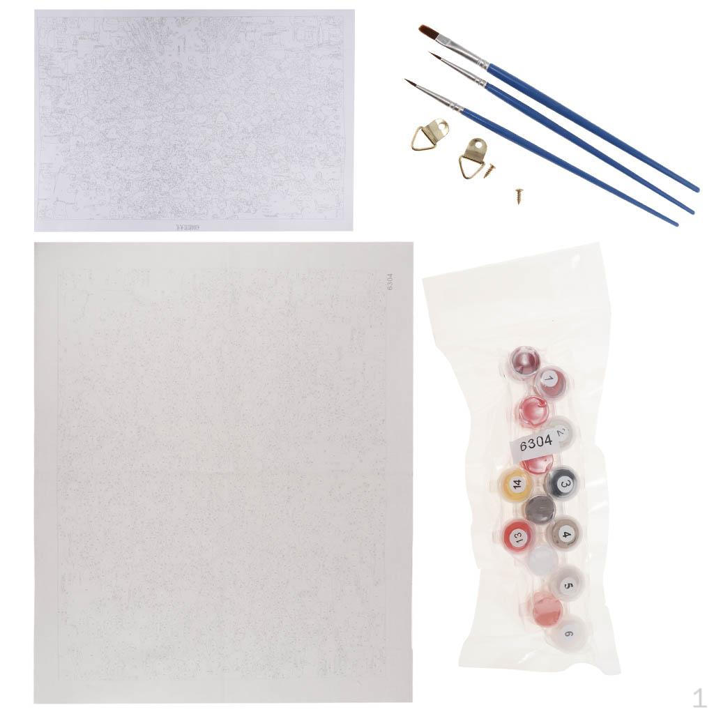 

Безрамная DIY картина по номерам холст художественная картина красное дерево