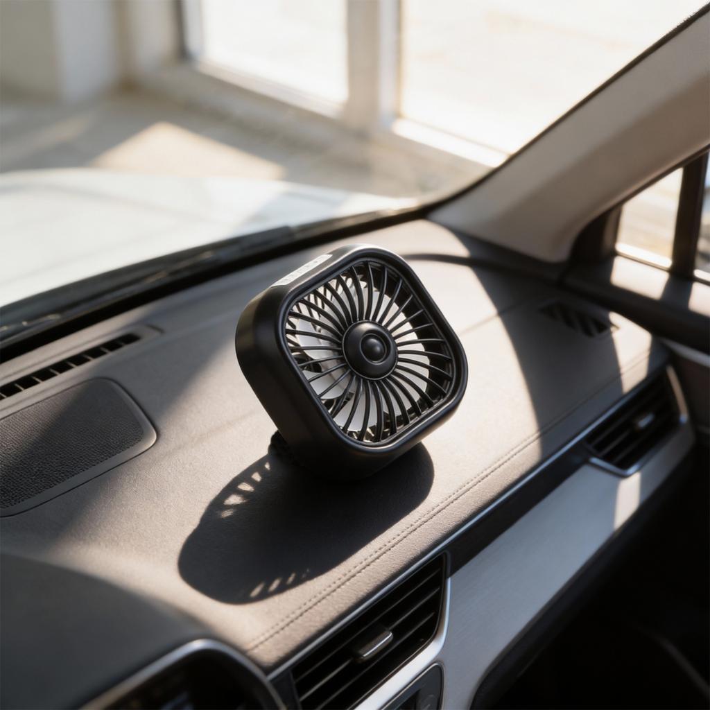 Ambient Light Control Car Air Outlet Fan USB Car Fan