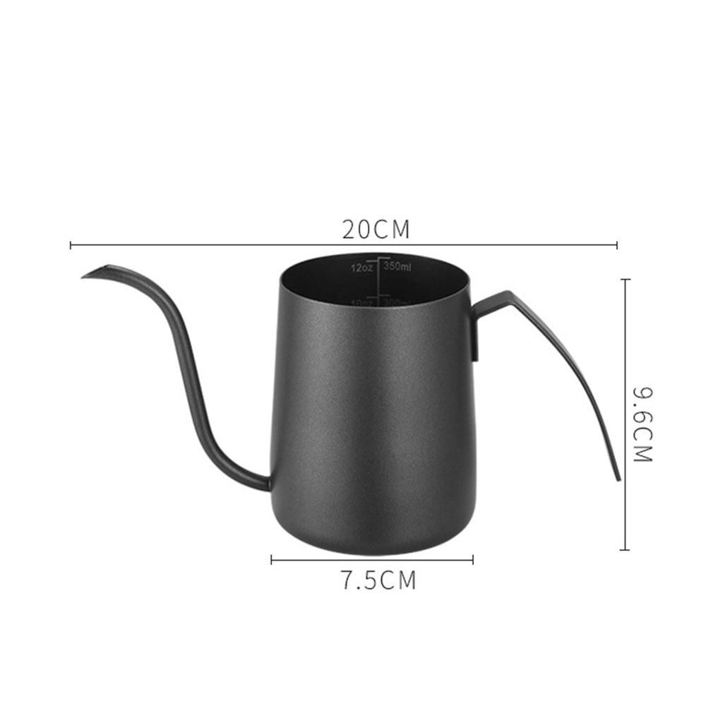 Food Grade Stainless Steel Coffee Kettle Drip Pot Gooseneck Coffee Dripper Tea Pot with Scale for Coffee Lover