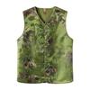 Mom's Vintage Chinese Frog Button Print Vest – Sleeveless V-Neck Cardigan