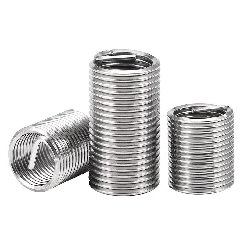 60Pcs Wire Thread Insert M3 M4 M5 M6 M8 M10 M12 Fastening Thread Insert Stainless Steel Spiral Wire Screw Sleeve Wear Repair Kit