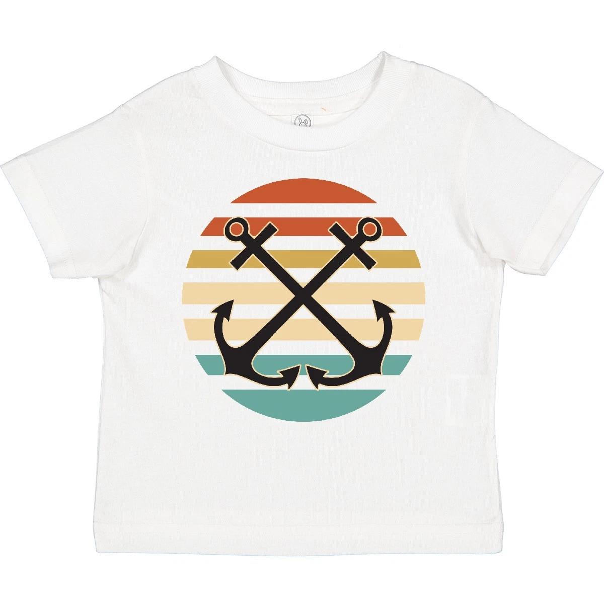 Inktastic Anchor Nautical Sailing Sunset Toddler T-Shirt Ship Vintage Boating 140