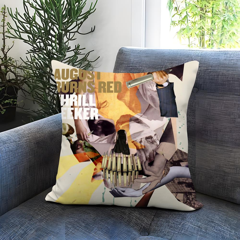 Trendy Aaugust Burns Reded Cushion Cover Comfortable Reversible Pillow Cover Ideal for Car Sofa Bedroom Beyond