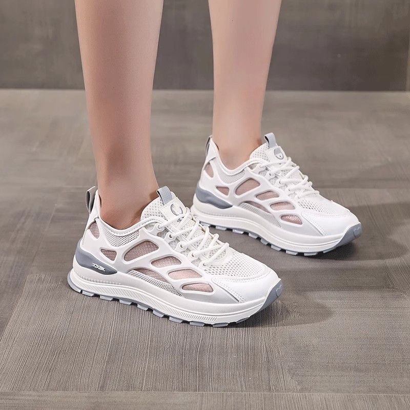 Fashion casual light sports Forrest Gump shoes women's 2025 summer new mesh breathable color matching moral training