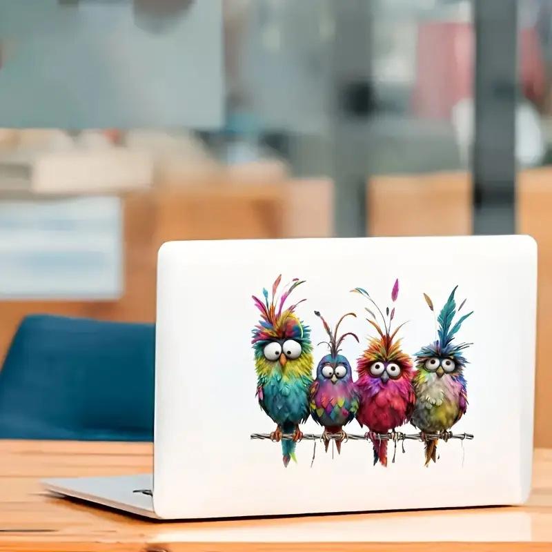 Lustiger Vogel Kreative Glasfenster Dekorative Aufkleber für Fenster Glas Wand Spiegel Festival Heimdekoration Abziehbilder