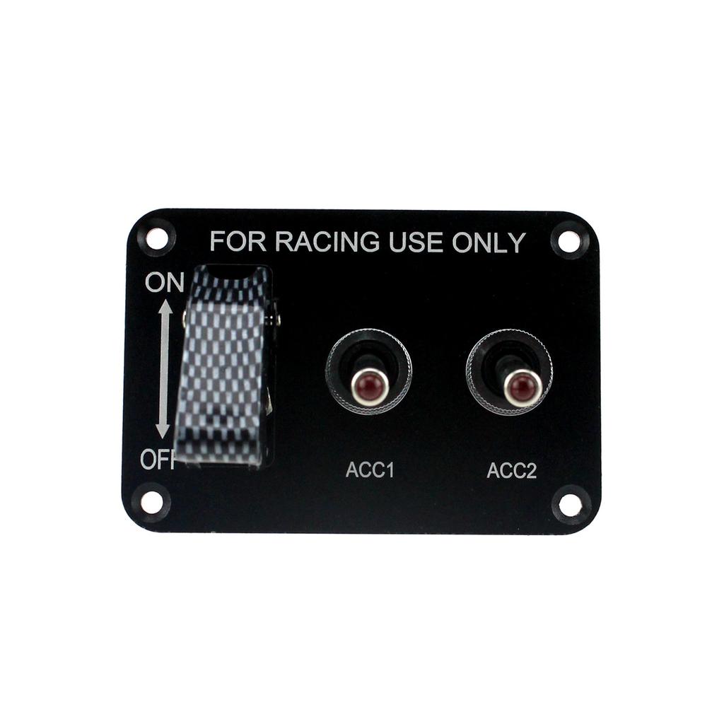 Switches Relays Racing Car Modified Model  with LED 3 Switch PANLE DC12V 20A ON-OFF Racing Car Toggle Switch
