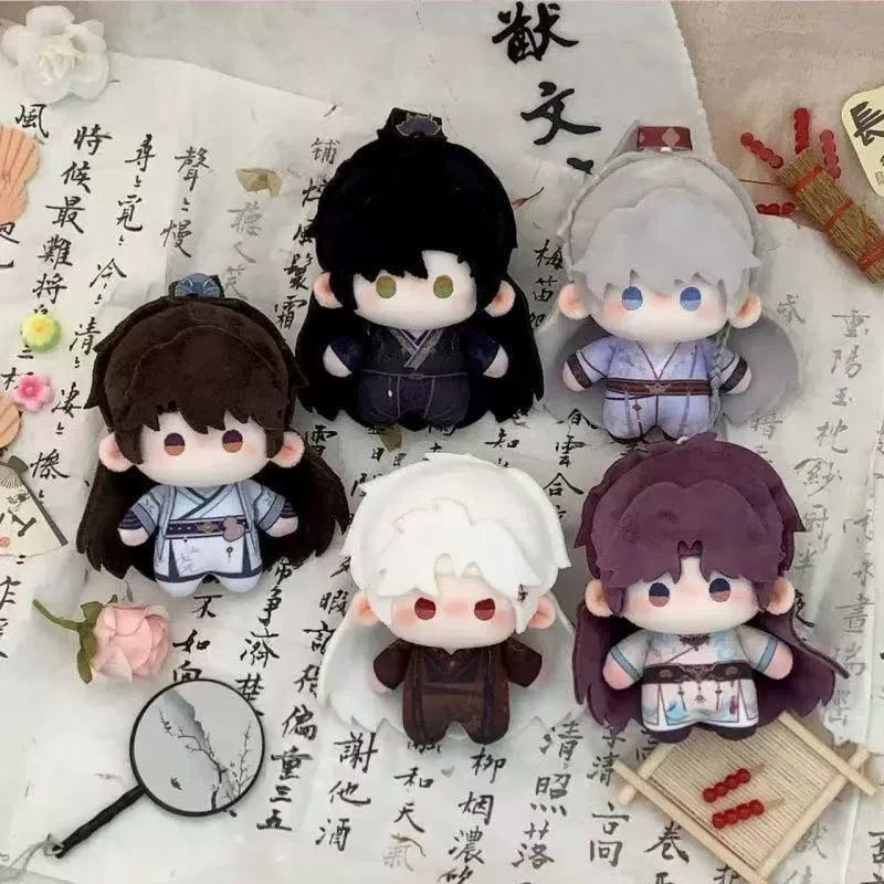 Ancient Hanfu Game Love&Deepspace Doll Keychain Sylus Caleb Rafayel Zayne Xavier Plush Keychains Cartoon Figure Doll Fans Gifts