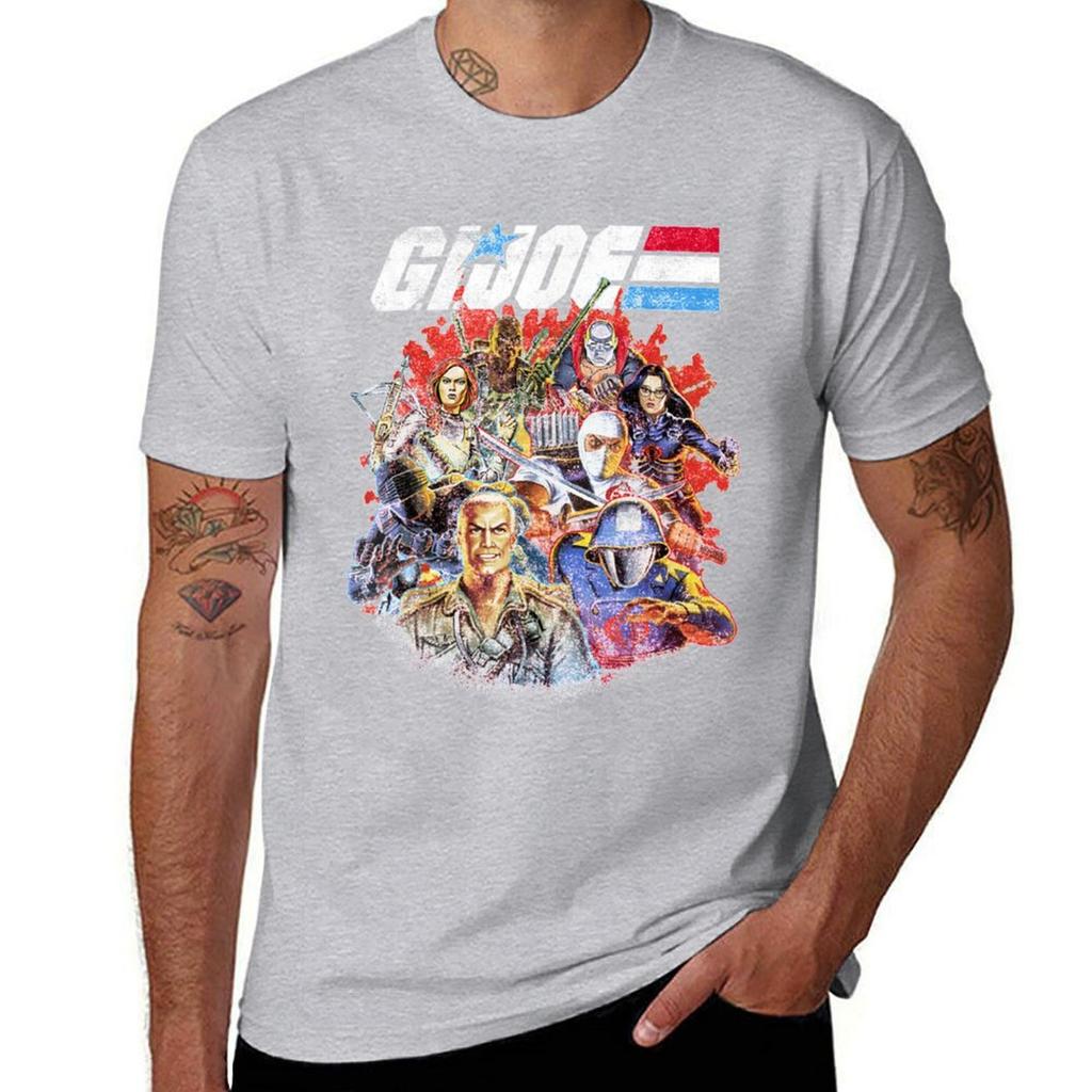 GI. Joe Gruppenfoto Fade T-Shirt Geschenk für Männer und Frauen, Geschenk Halloween-Tag, Thanksgiving, Weihnachts-T-Shirt
