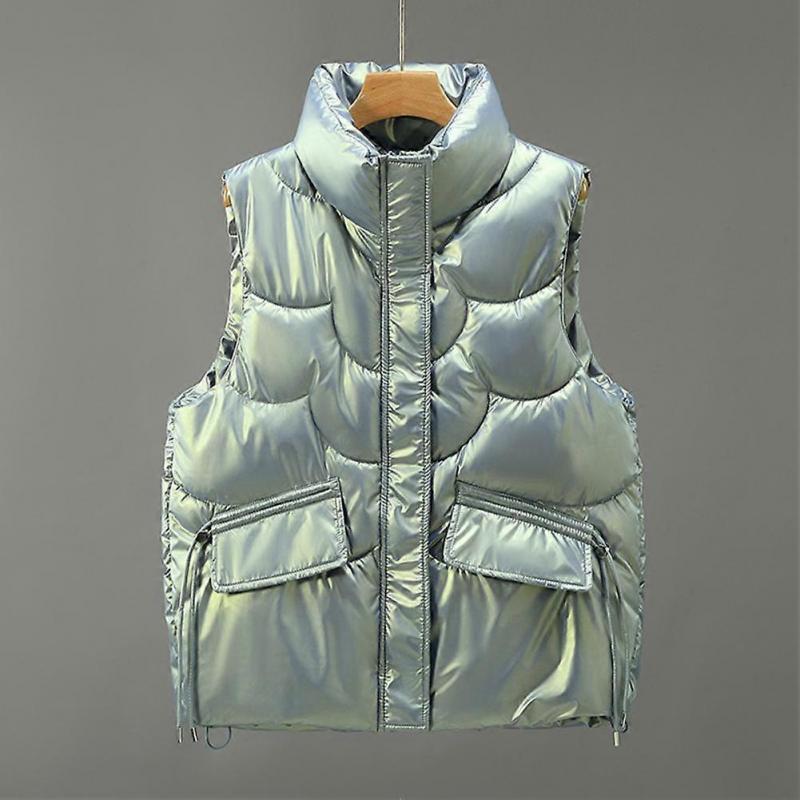 Cotton Vest Padded Soft Keep Warm Zipper Women Winter Waistcoat Lady Winter Vest for Work
