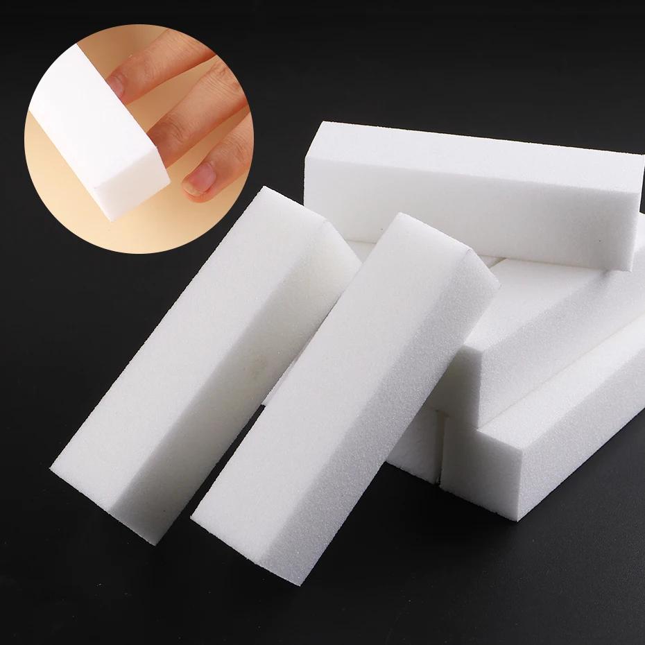 5/10Pcs Buffer Block Set Sponge Nail Files Manicure Pedicure Care Nail Art Buffing Sanding Polishing White Sponge Nail Tools