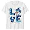 Love SnowUnisex Christmas Winter Holidays Unisexs Unisexs Graphic Tee