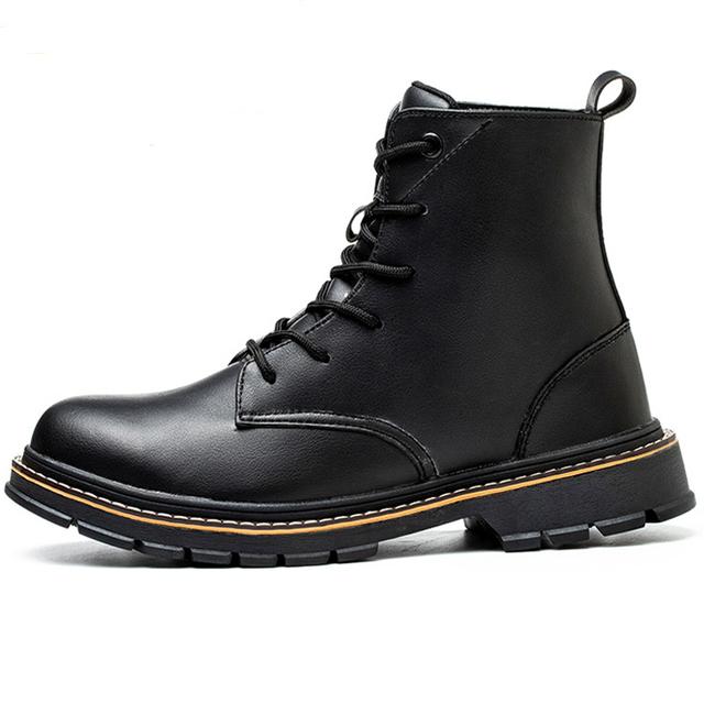 

Шкіряні Чоботи Чоловічі Робочі Захисні Черевики Стійкі до Проколів Робочі Чоботи Сталевий Носок Черевики Мартін Чоловічі Захисне Взуття Зимові Чоботи 42