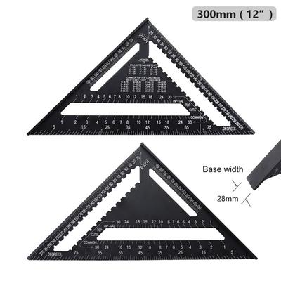 7/12 Inch 90 Degree Square Ruler Triangle Ruler Woodworking Measurement Tool Carpenter Square Tool Angle Protractor Dropshipping