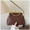 Solid Shaped Shell Color Single Shoulder Crossbody Bag Handbag Women Fashion