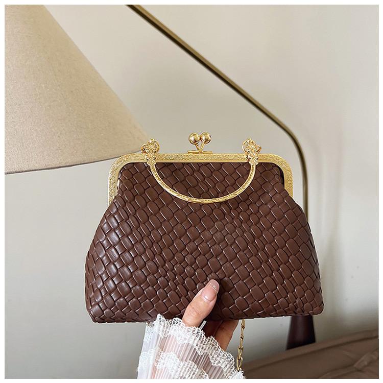 Solid Shaped Shell Color Single Shoulder Crossbody Bag Handbag Women Fashion