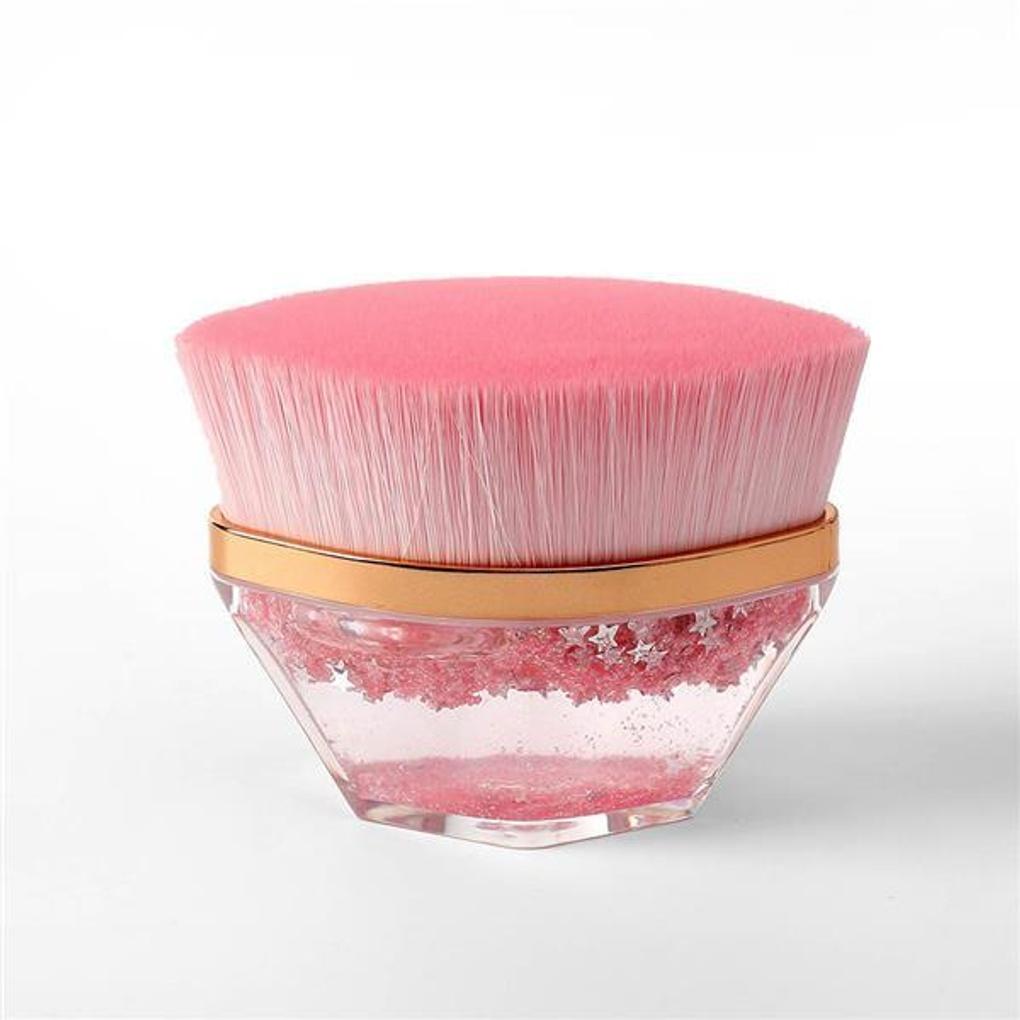 Crystal Foundation Brush (Pink)