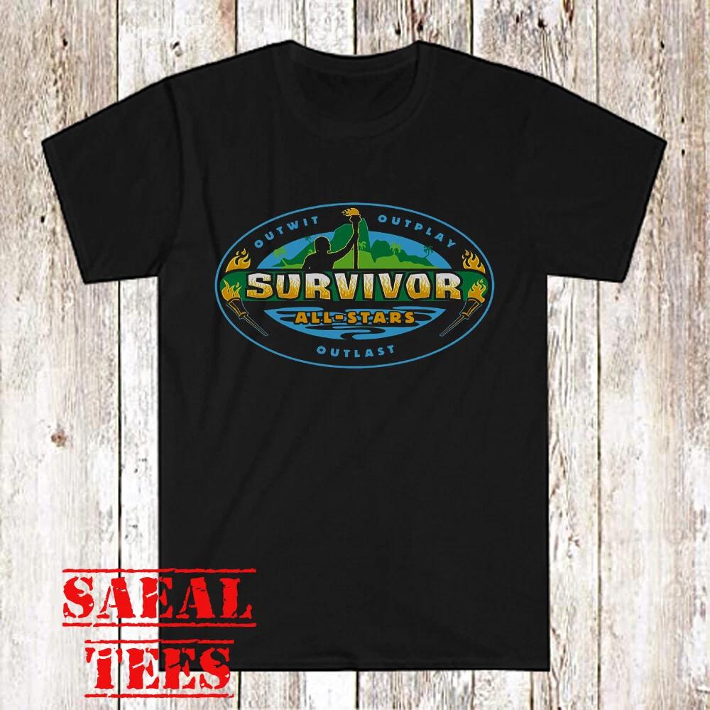 Survivor All Stars Men s Black Size S-5XL 2XL