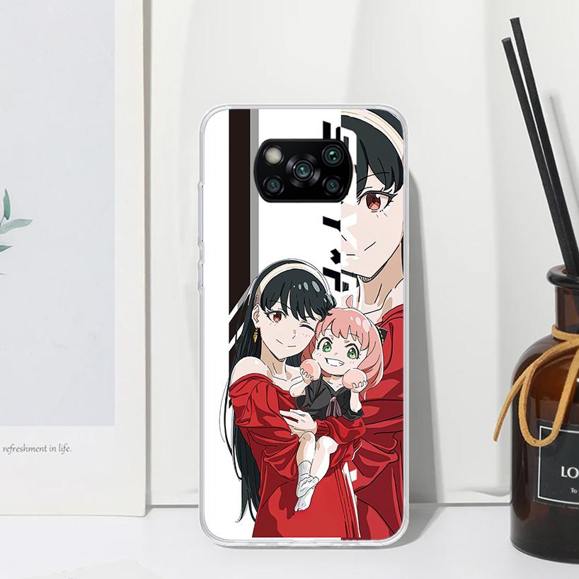 Anime Spy Family Anya Phone Case For Xiaomi Poco X7 X6 X5 M7 M8 Pro F7 Ultra Redmi 15C 15 13C 13 12C 12 10 10C 10A Art Fundas Po